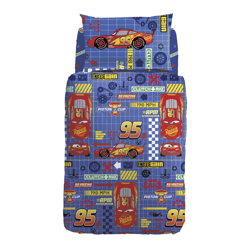 Completo Copripiumino cars game in Cotone