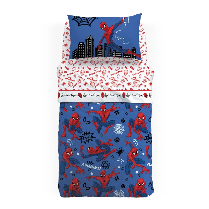Copriletto Primaverile spiderman amazing in Cotone 90 gr/mq