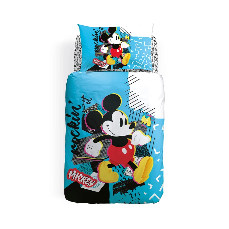 Completo Copripiumino mickey rocket in Cotone