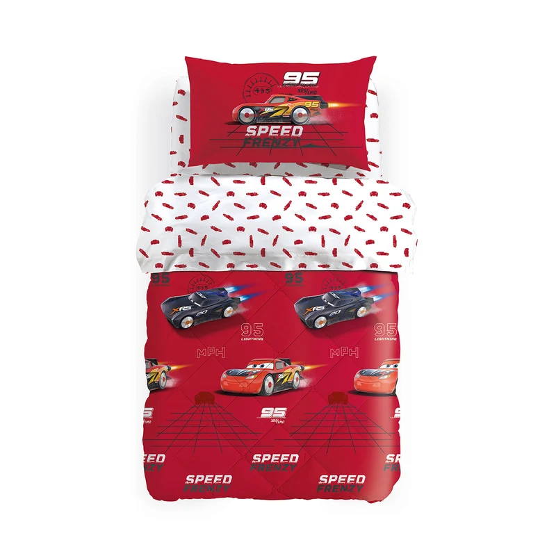 Trapunta cars frenzy in Cotone 300 gr/mq