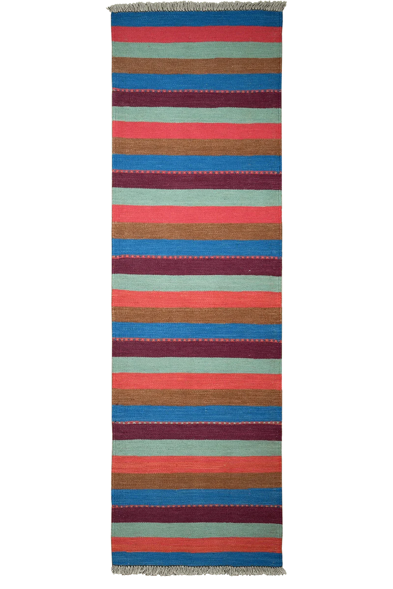 Kelim Gashgai · Handgewebt – Bunt, 200x60 cm