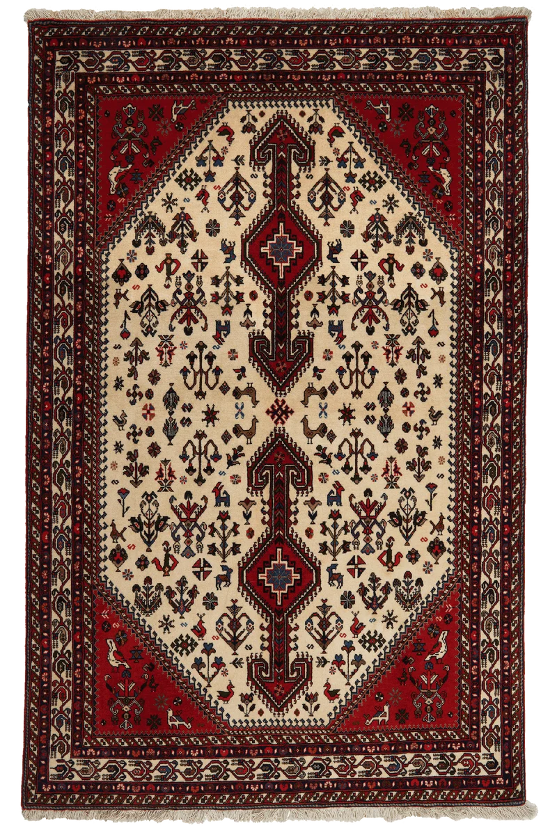 Nasrabad · Handgeknüpft – Beige, 219x138 cm