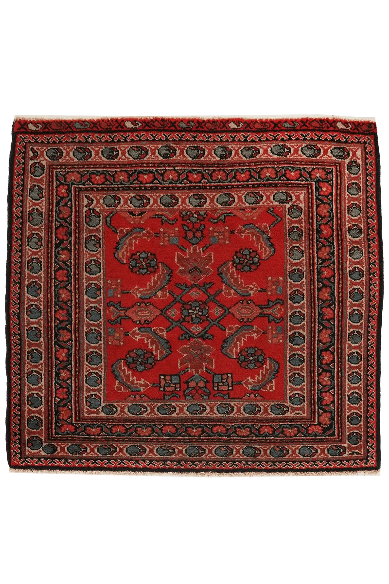 Farahan · Handgeknüpft – Rot, 80x68 cm
