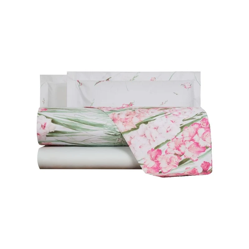 Completo Lenzuola gladioli Floreale in Percalle