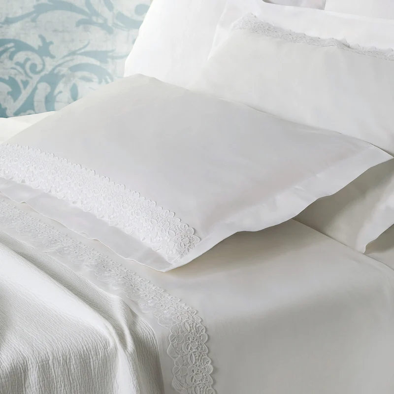 Completo Lenzuola lace in Raso di cotone