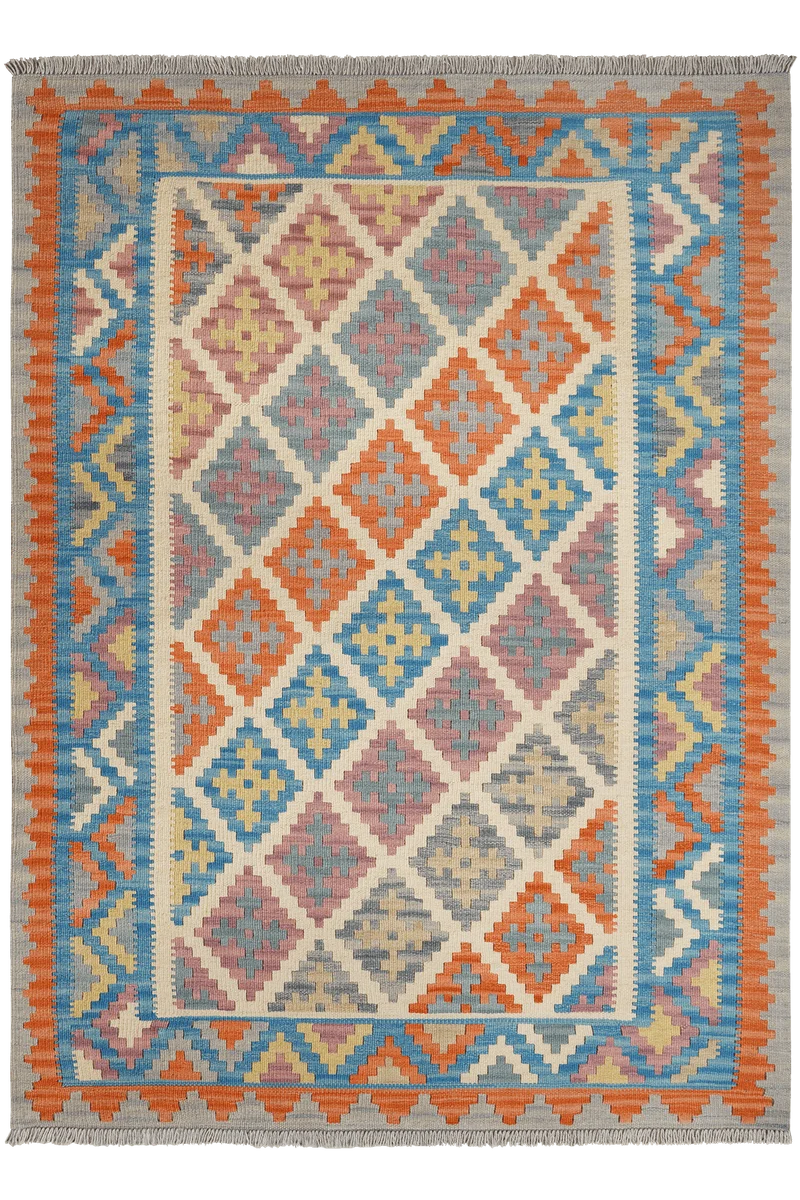 Kelim Gashgai · Handgewebt – Beige, 178x130 cm