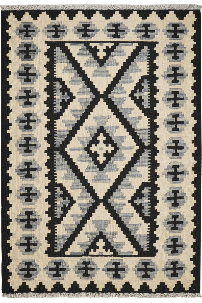 Kelim Gashgai · Handgewebt – Beige, 154x107 cm