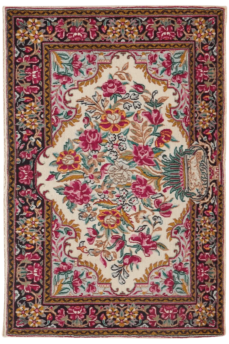 Kirman · Handgeknüpft – Beige, 59x89 cm