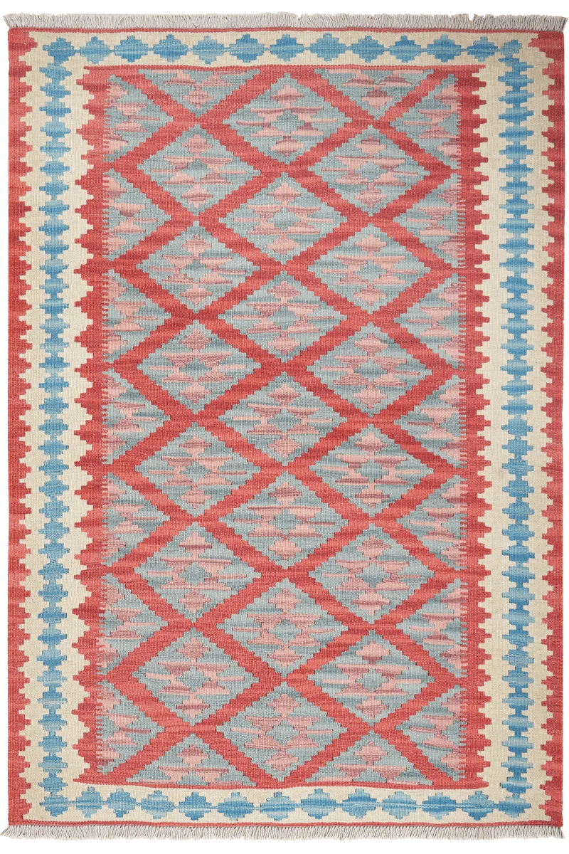 Kelim Gashgai · Handgewebt – Rot, 181x123 cm
