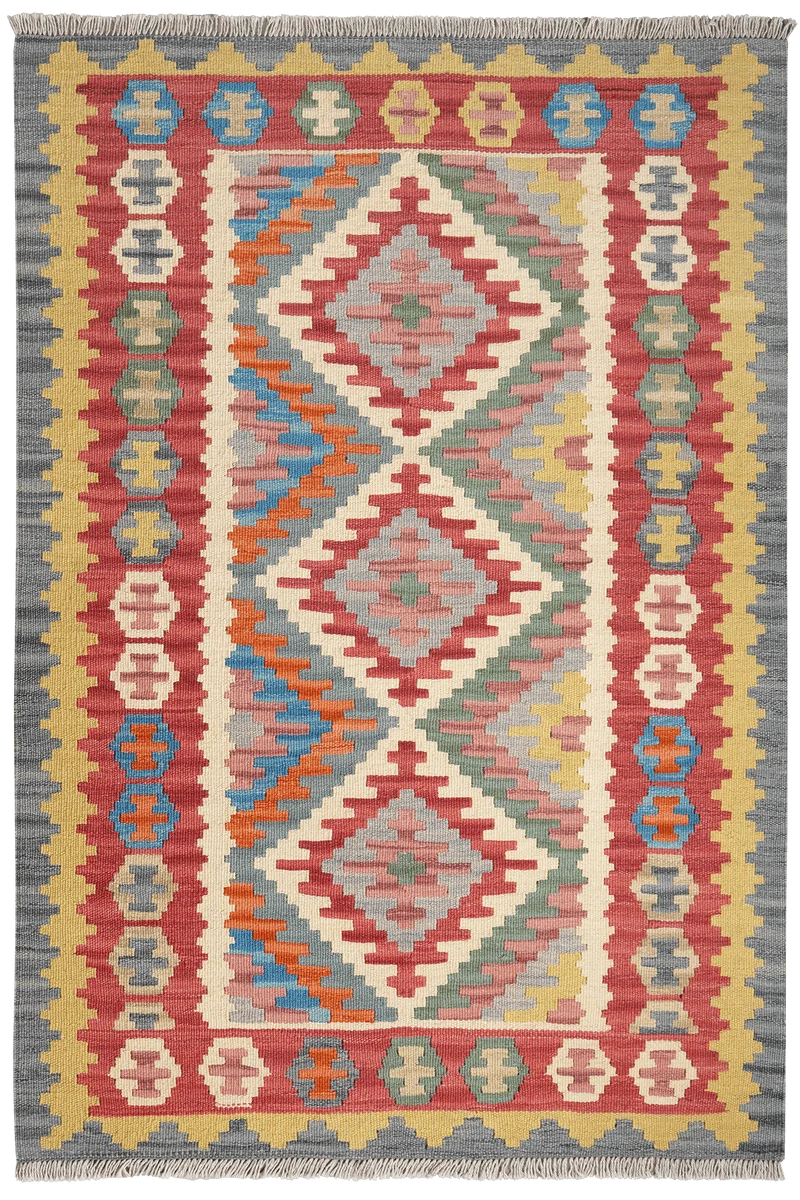 Kelim Gashgai · Handgewebt – Bunt, 153x105 cm