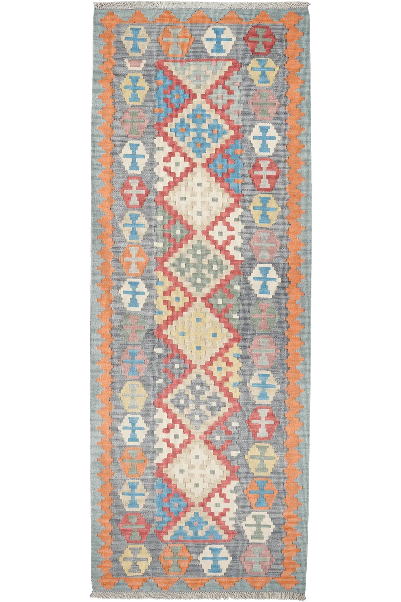 Kelim Gashgai · Handgewebt – Bunt, 237x86 cm