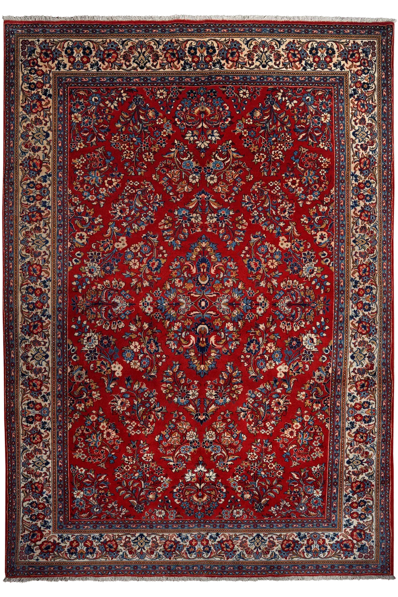 Sarough · Handgeknüpft – Rot, 294x204 cm