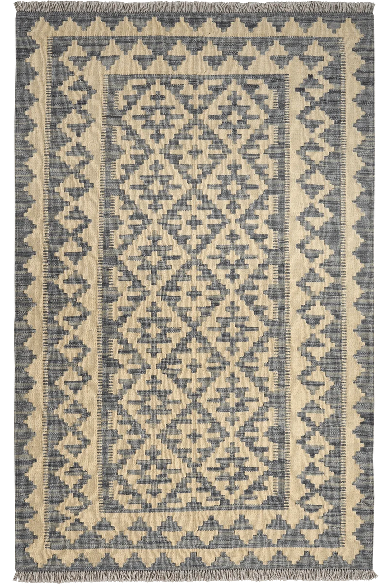 Kelim Gashgai · Handgewebt – Beige, 156x100 cm