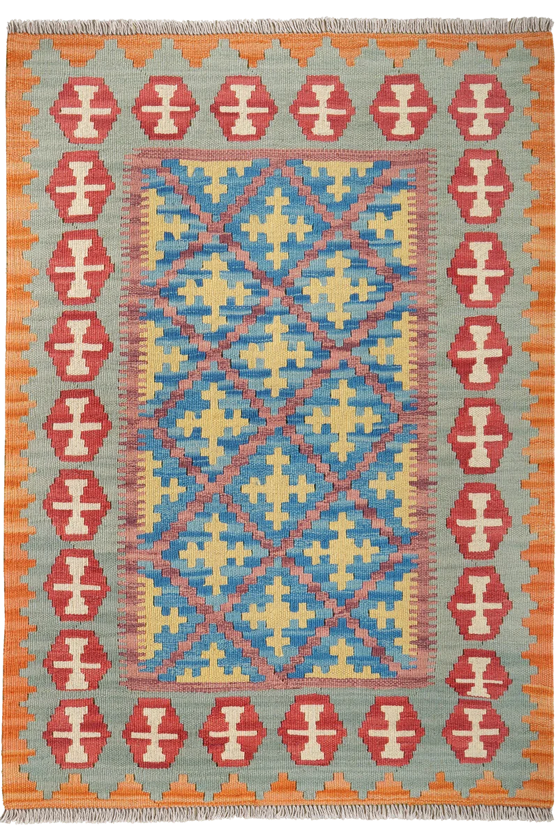 Kelim Gashgai · Handgewebt – Rosa, 146x103 cm