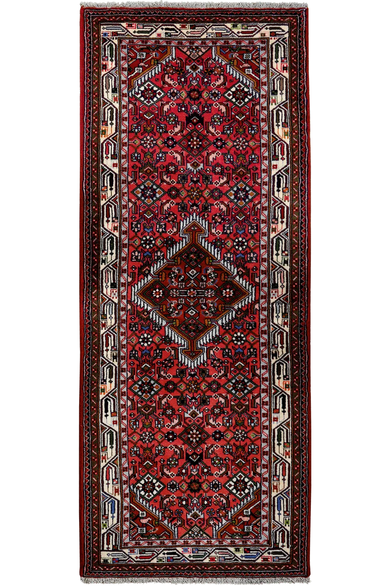 Assadabad · Handgeknüpft – Rot, 207x83 cm