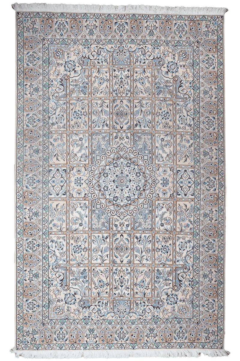 Nain 9La · Handgeknüpft – Beige, 235x146 cm