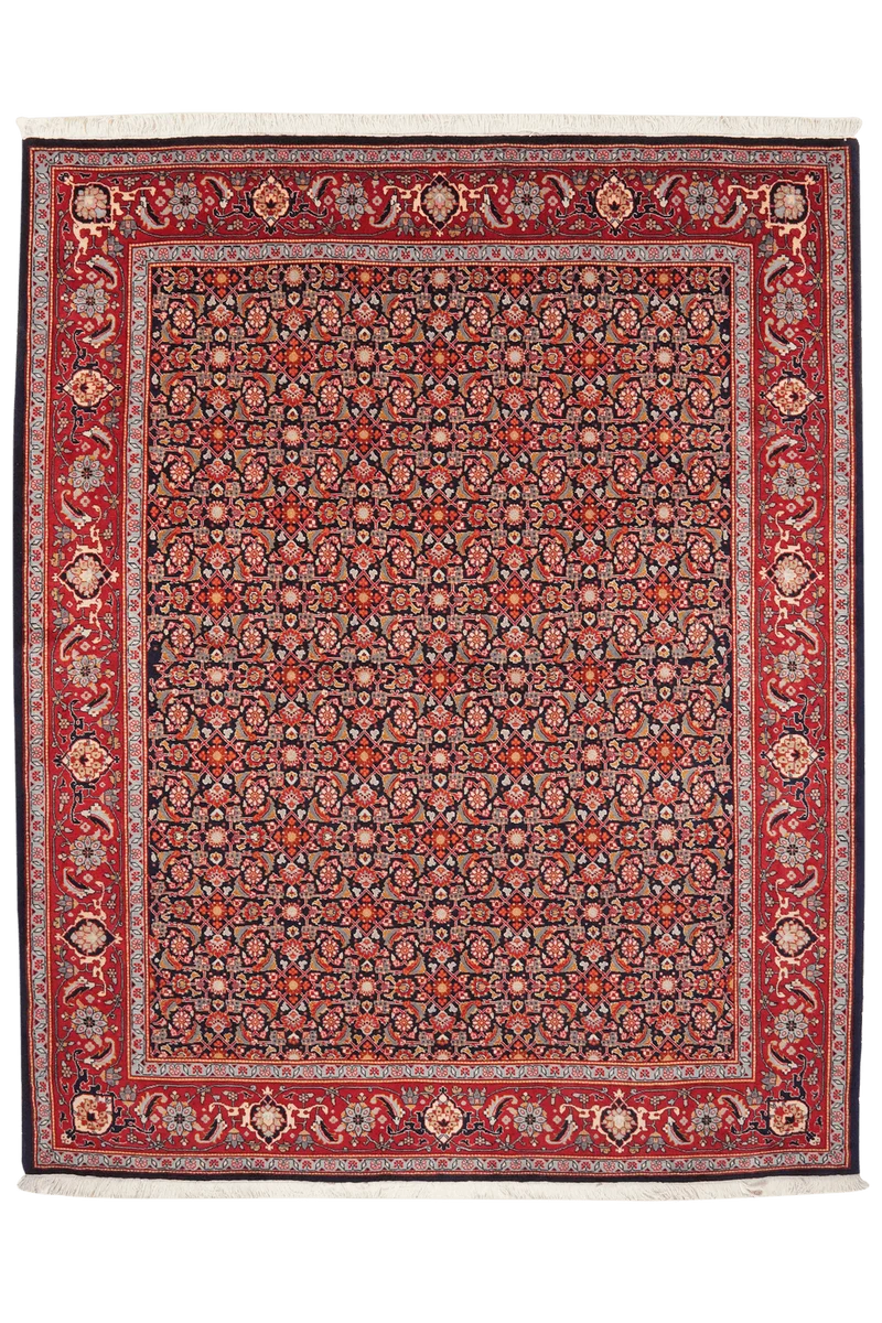 Tabriz 40 Raj · Handgeknüpft – Blau, 250x206 cm