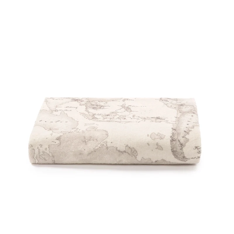 Telo Bagno geo white in Cotone 420 gr/mq