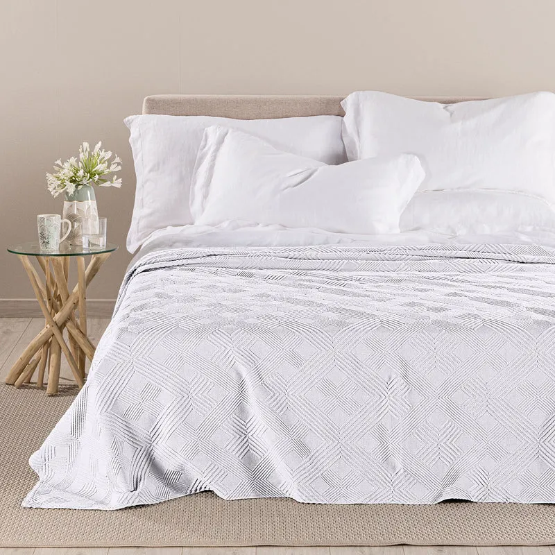 Copriletto Estivo garda in Raso Jacquard