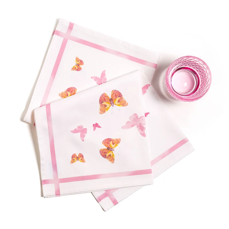 Set 2 Tovaglioli flower Floreale in Cotone