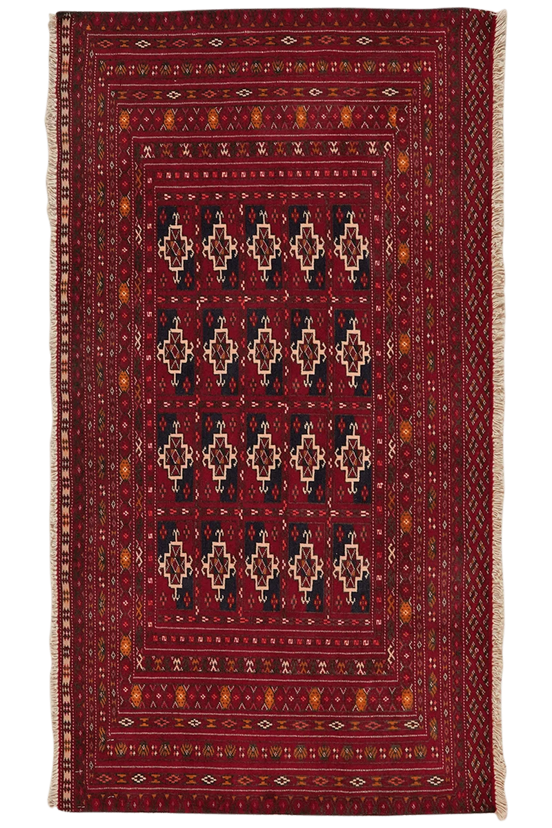 Turkman · Handgeknüpft – Rot, 73x134 cm