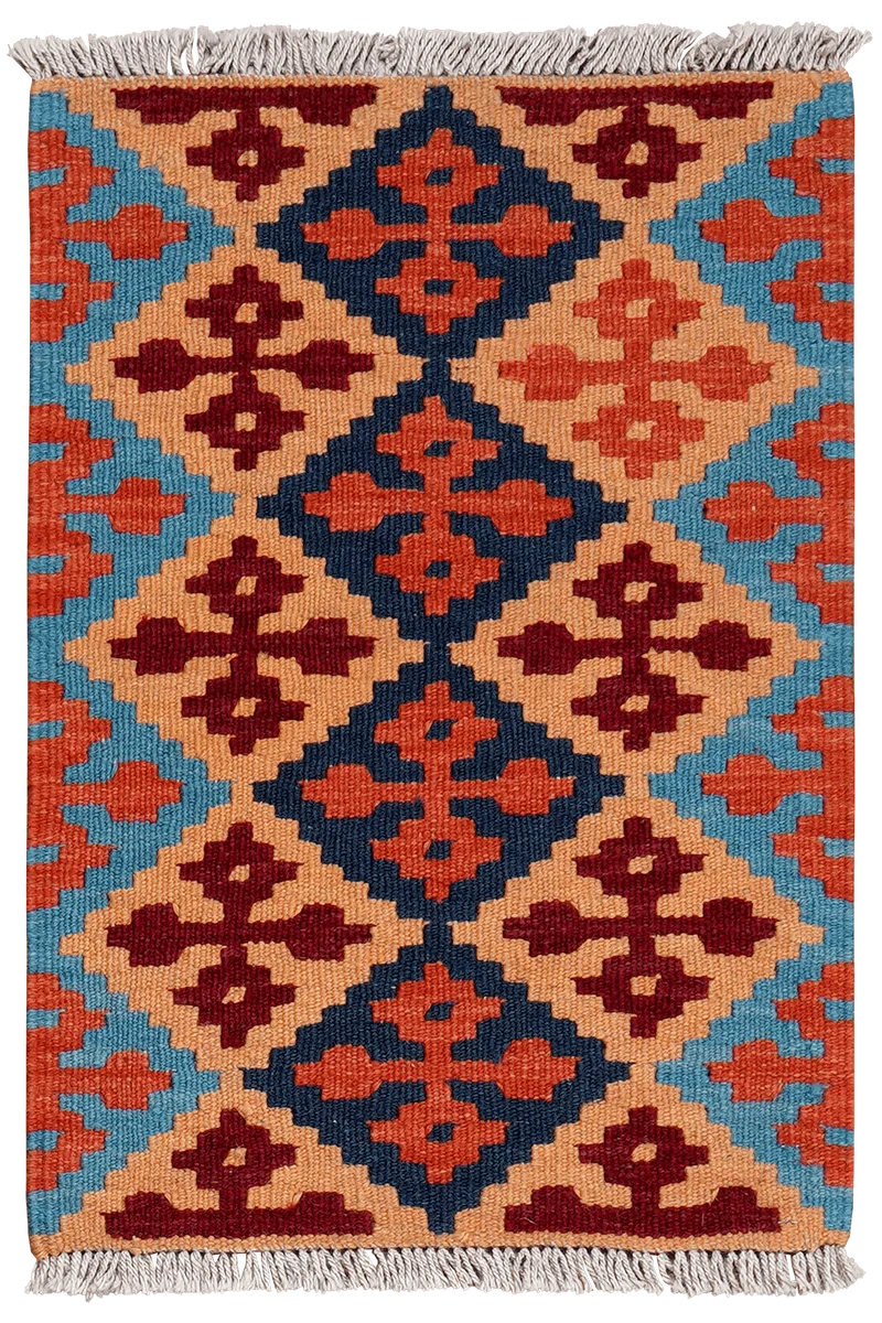 Kelim Gashgai · Handgewebt – Bunt, 63x44 cm