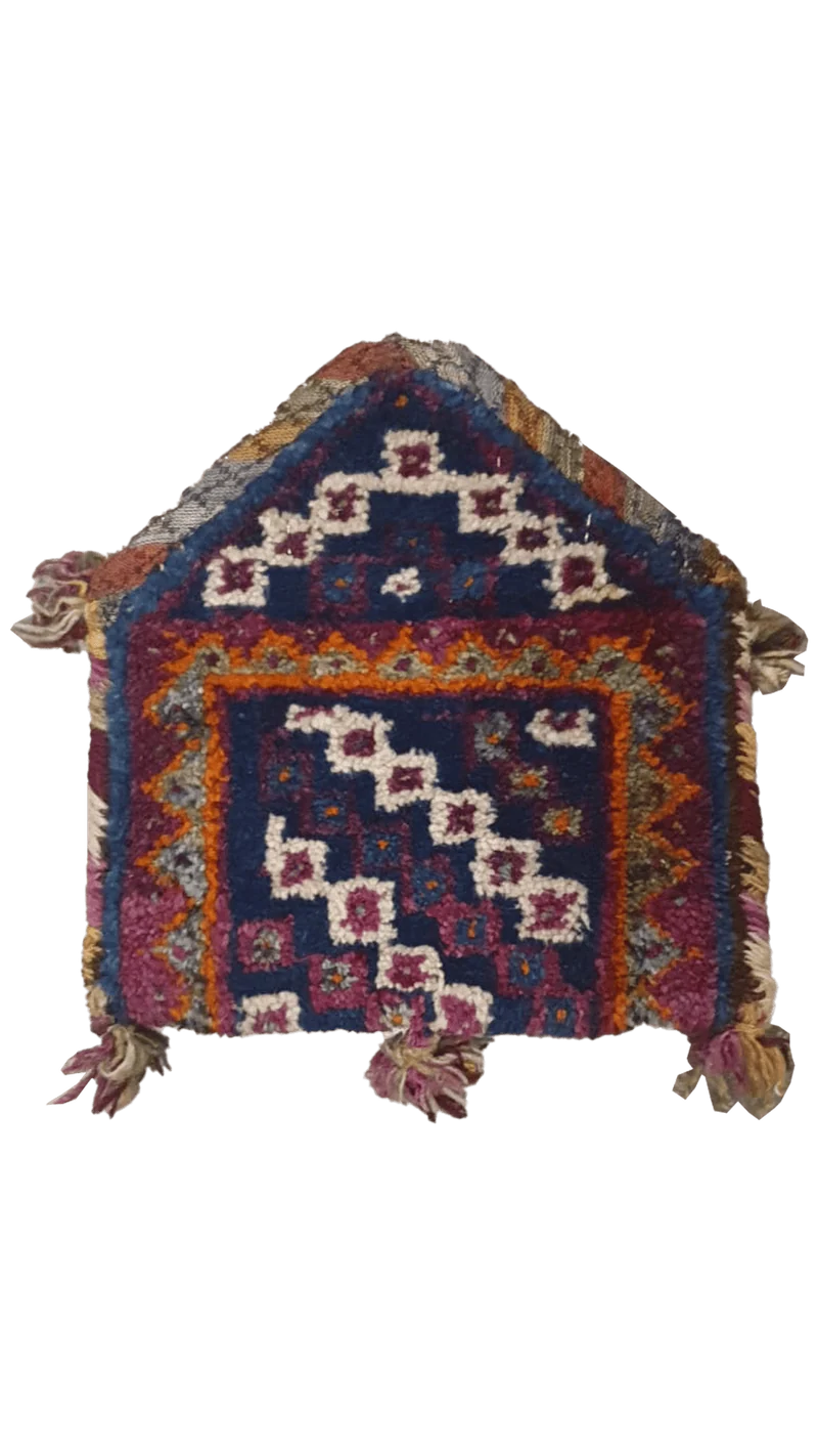 Tasche · Handgefertigt – Blau, 22x20 cm