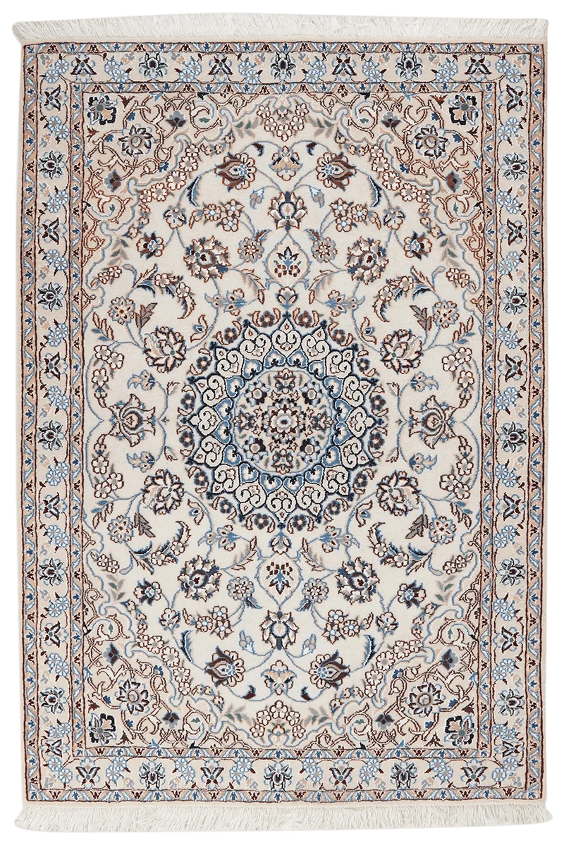 Nain 9La · Handgeknüpft – Beige, 145x99 cm