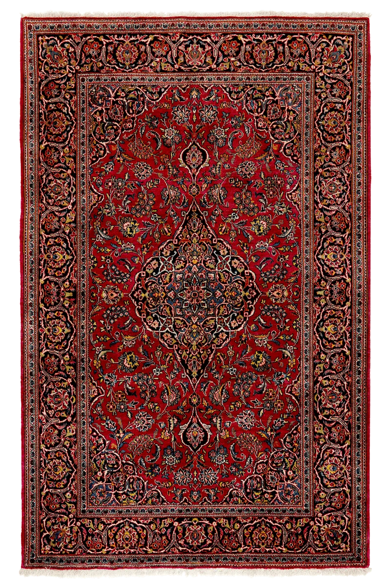 Kashan · Handgeknüpft – Rot, 219x138 cm