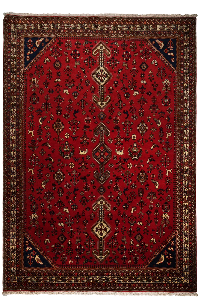 Nasrabad · Handgeknüpft – Rot, 295x203 cm