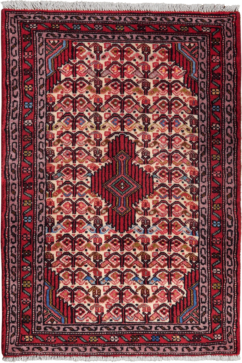 Assadabad · Handgeknüpft – Beige, 99x67 cm
