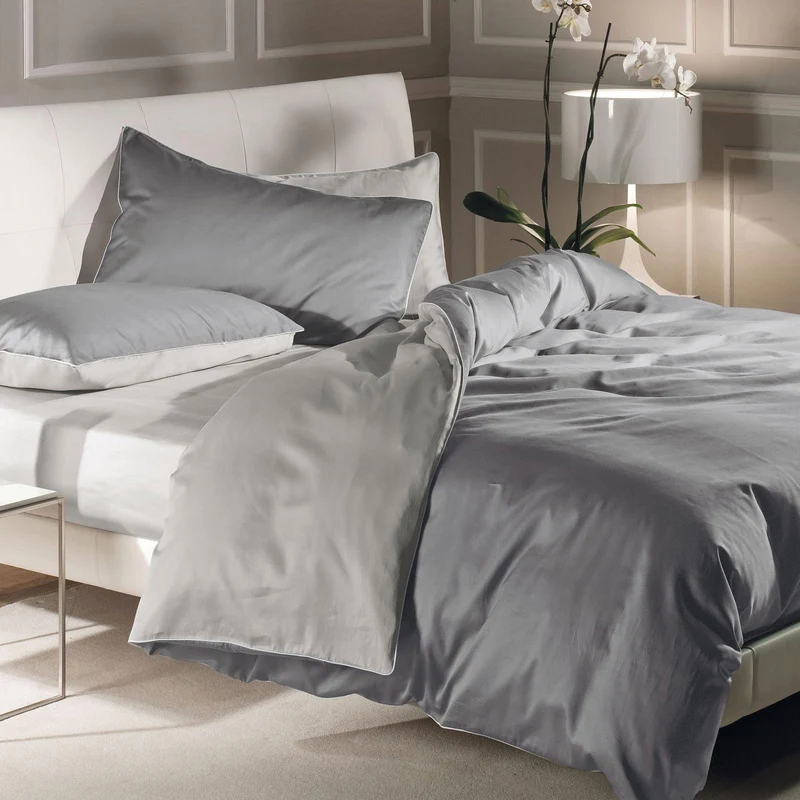 Copripiumino con federe minimal chic in Raso di cotone