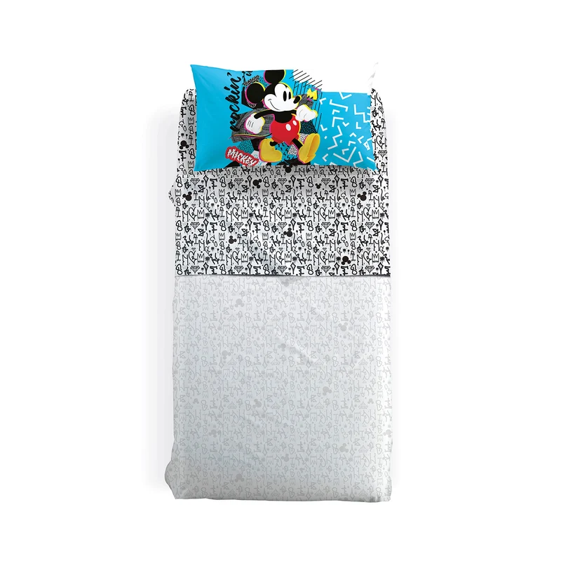 Completo Lenzuola mickey rocket in Cotone