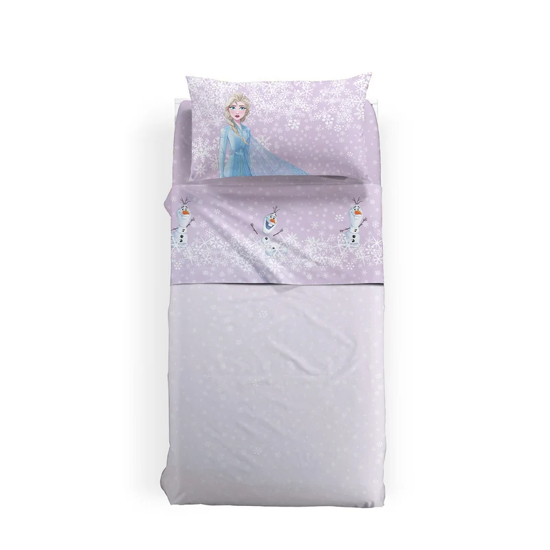Completo Lenzuola frozen magica in Cotone