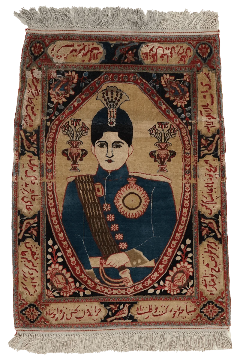 Kashan · Handgeknüpft – Beige, 86x60 cm