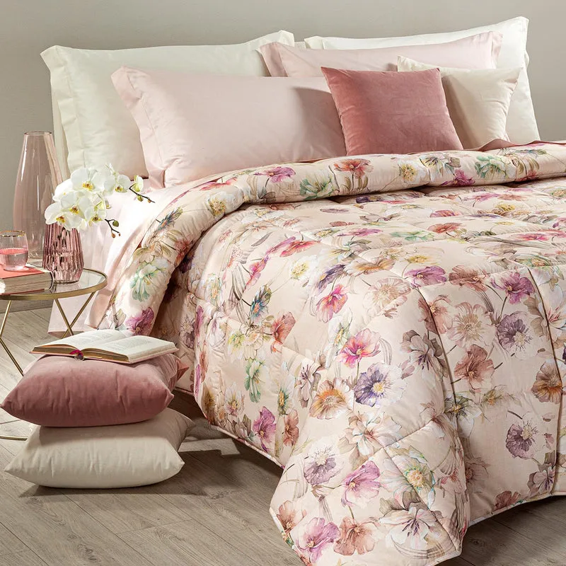 Trapunta lilac Garden in Cotone 300 gr/mq