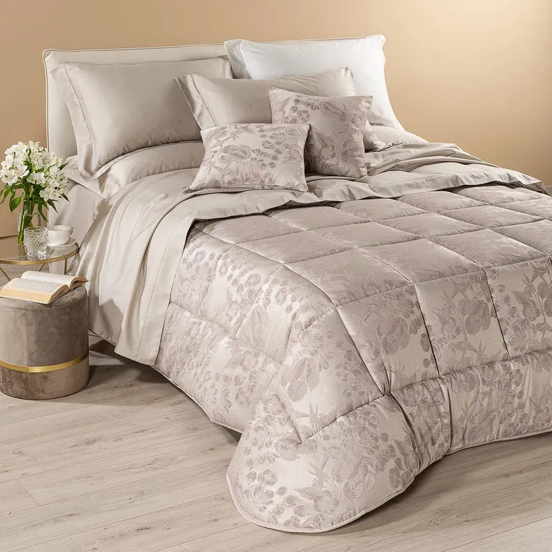 Trapunta harmonies Floreale in Raso Jacquard 300 gr/mq