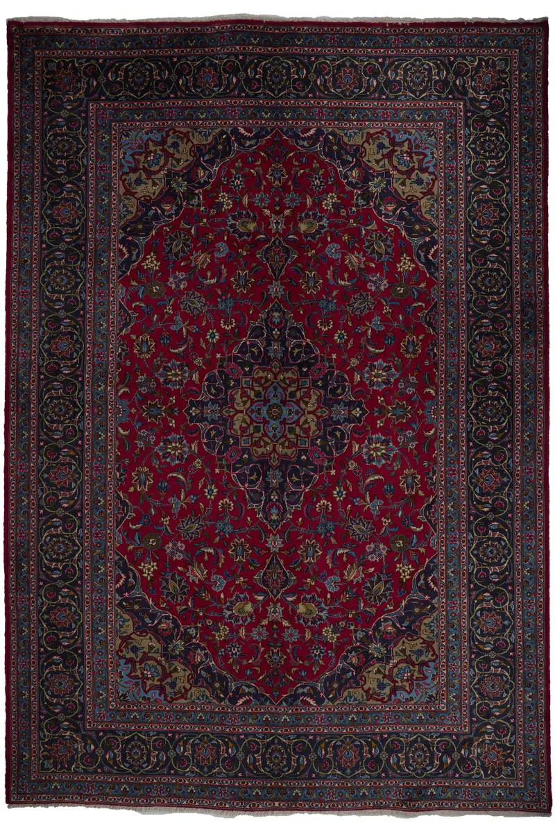 Kashmar · Handgeknüpft – Rot, 289x200 cm