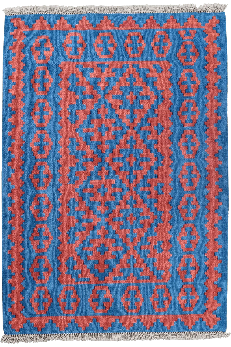 Kelim Gashgai · Handgewebt – Rot, 121x83 cm