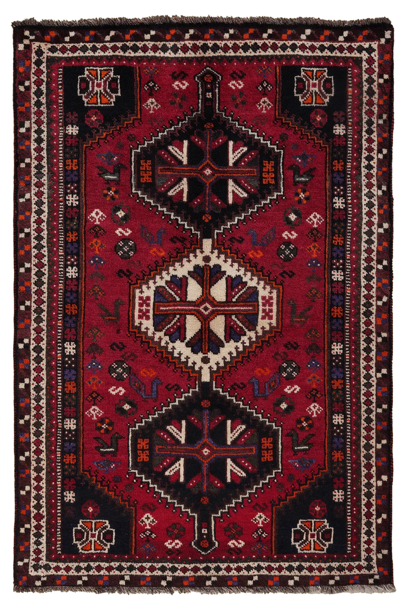 Gashgai · Handgeknüpft – Rot, 168x113 cm