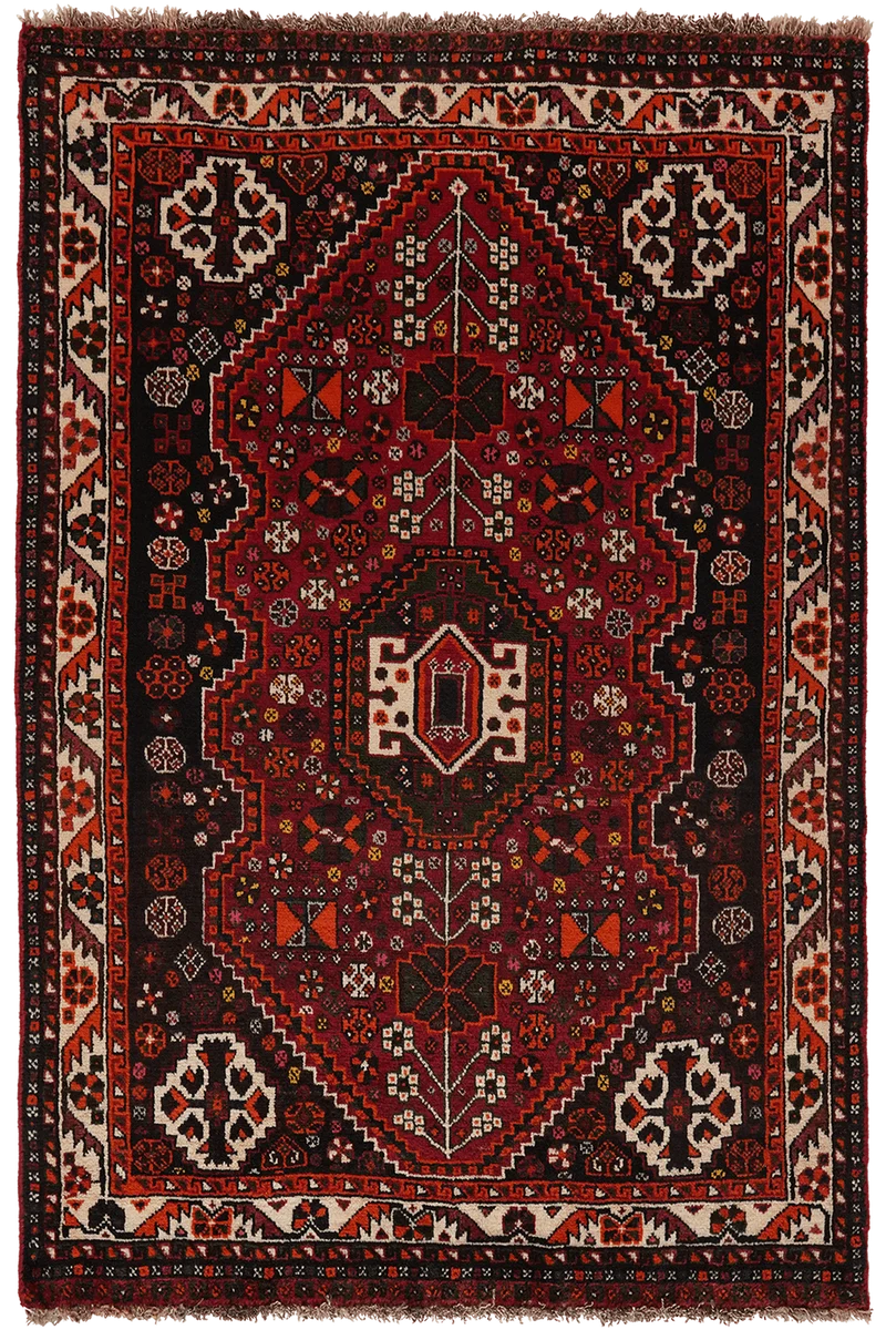 Gashgai · Handgeknüpft – Rot, 152x103 cm