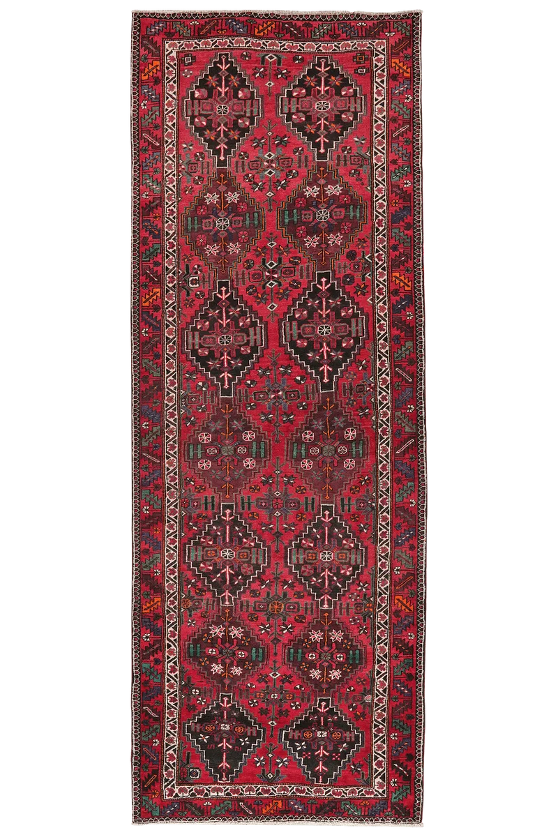 Kordibaf · Handgeknüpft – Rot, 417x150 cm