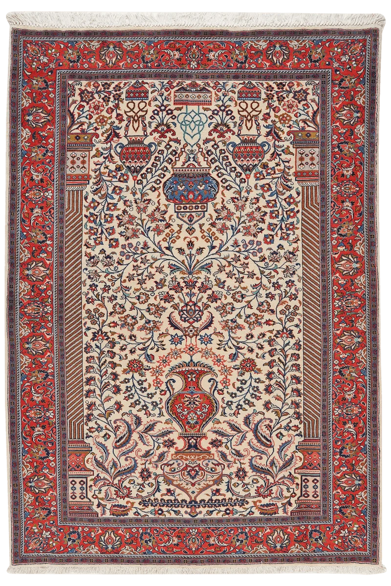 Sarough · Handgeknüpft – Beige, 196x137 cm