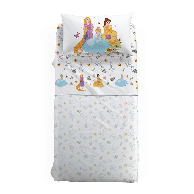 Completo Lenzuola princess in Cotone