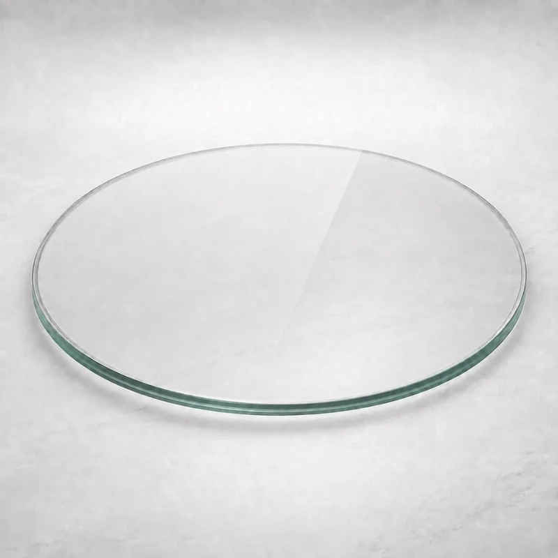 Glasplatte TERRY 80cm Rund 8mm Gehärtetes Glas