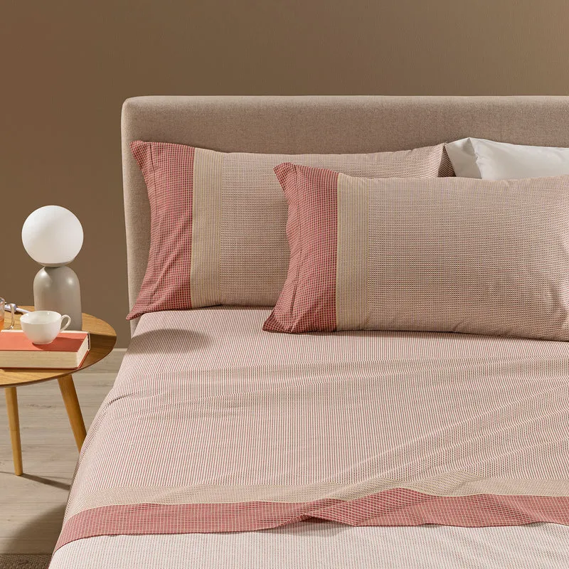 Completo Lenzuola style Casa Color in Cotone