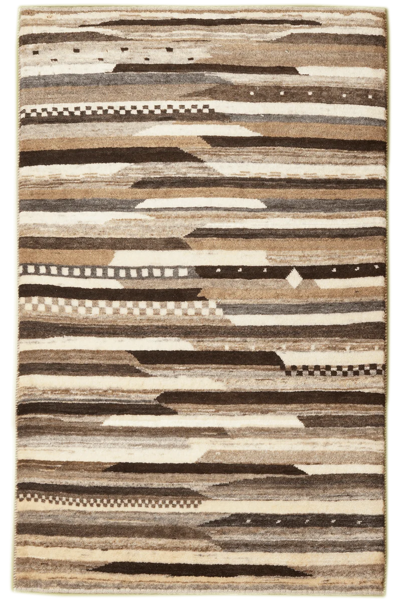 Rizbaf · Handgeknüpft – Beige, 131x83 cm