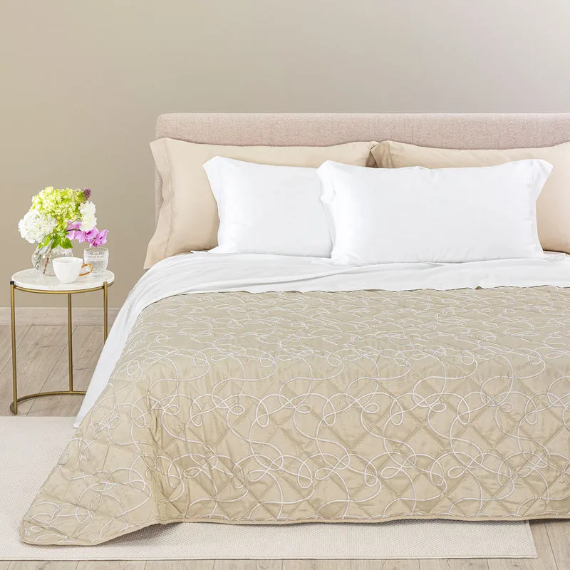 Copriletto Primaverile Lesley in Raso Jacquard 80 gr/mq