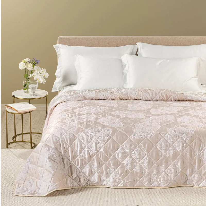 Copriletto Primaverile Agatha in Raso Jacquard 80 gr/mq