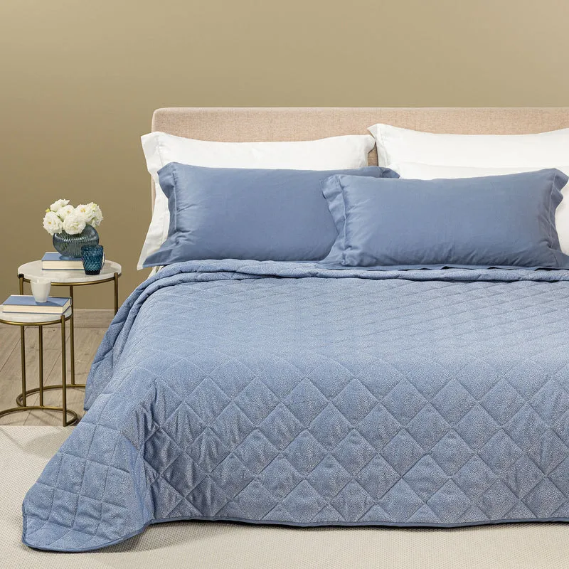 Copriletto Primaverile Lagoon in Raso Jacquard 80 gr/mq